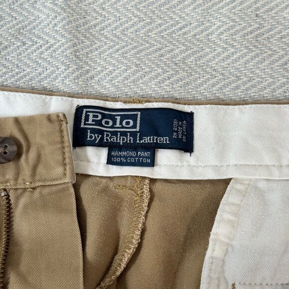 Polo Ralph Lauren Hammond Pant Mens 34x28.5 Tan Formal Preppy‎ Business Casual - Picture 7 of 16
